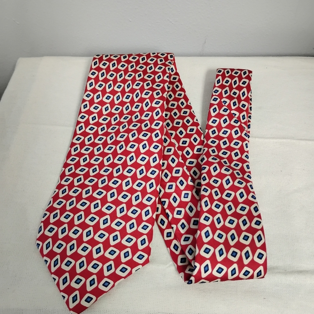 ❤️HAWES & CURTIS Handmade in England Silk Necktie Tie